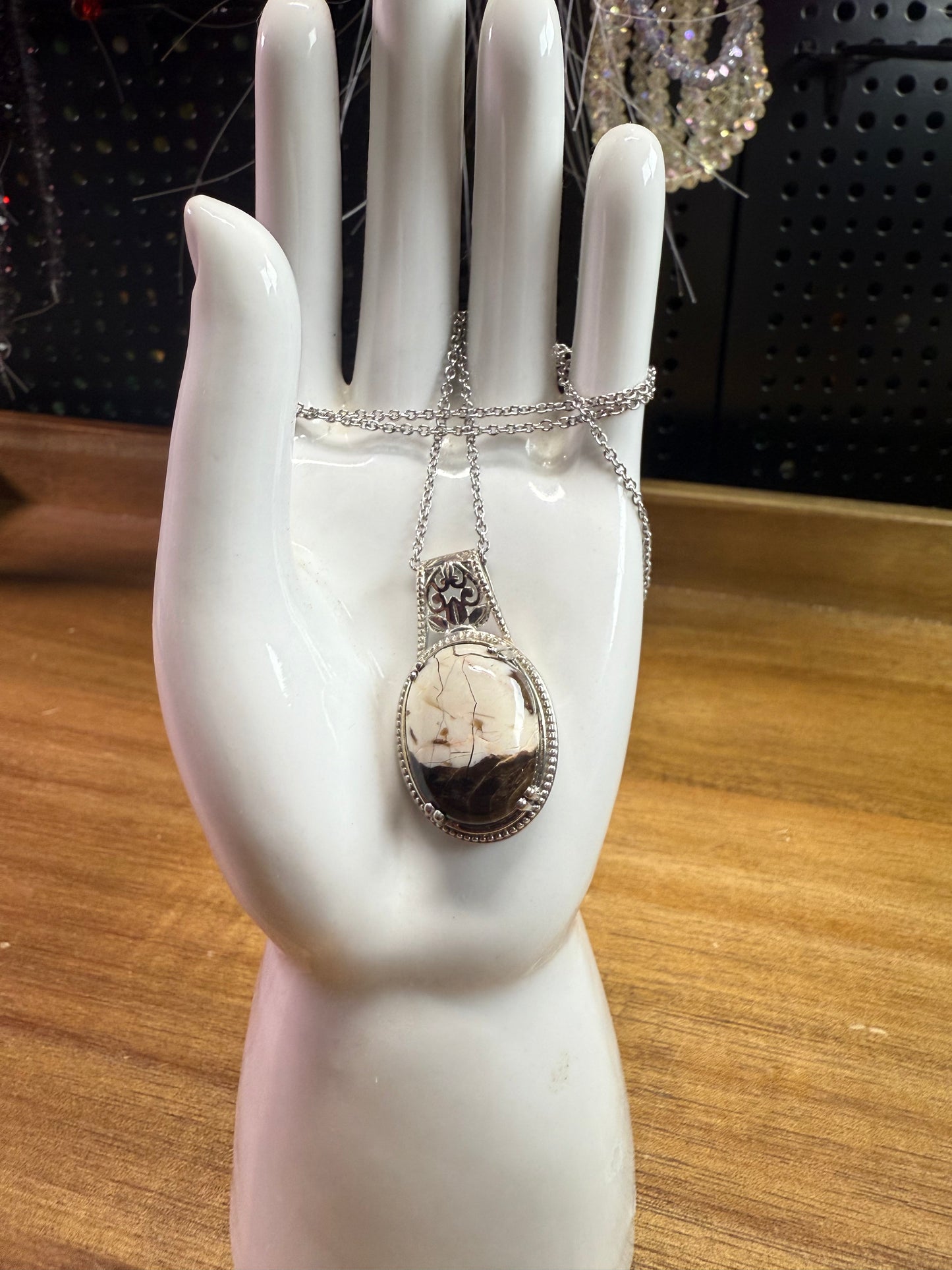 Peanut Wood Jasper Necklace (20inches)