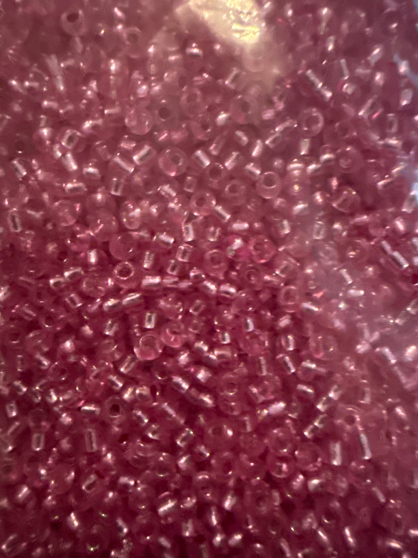 Frosted and Silver Lined Seed Beads