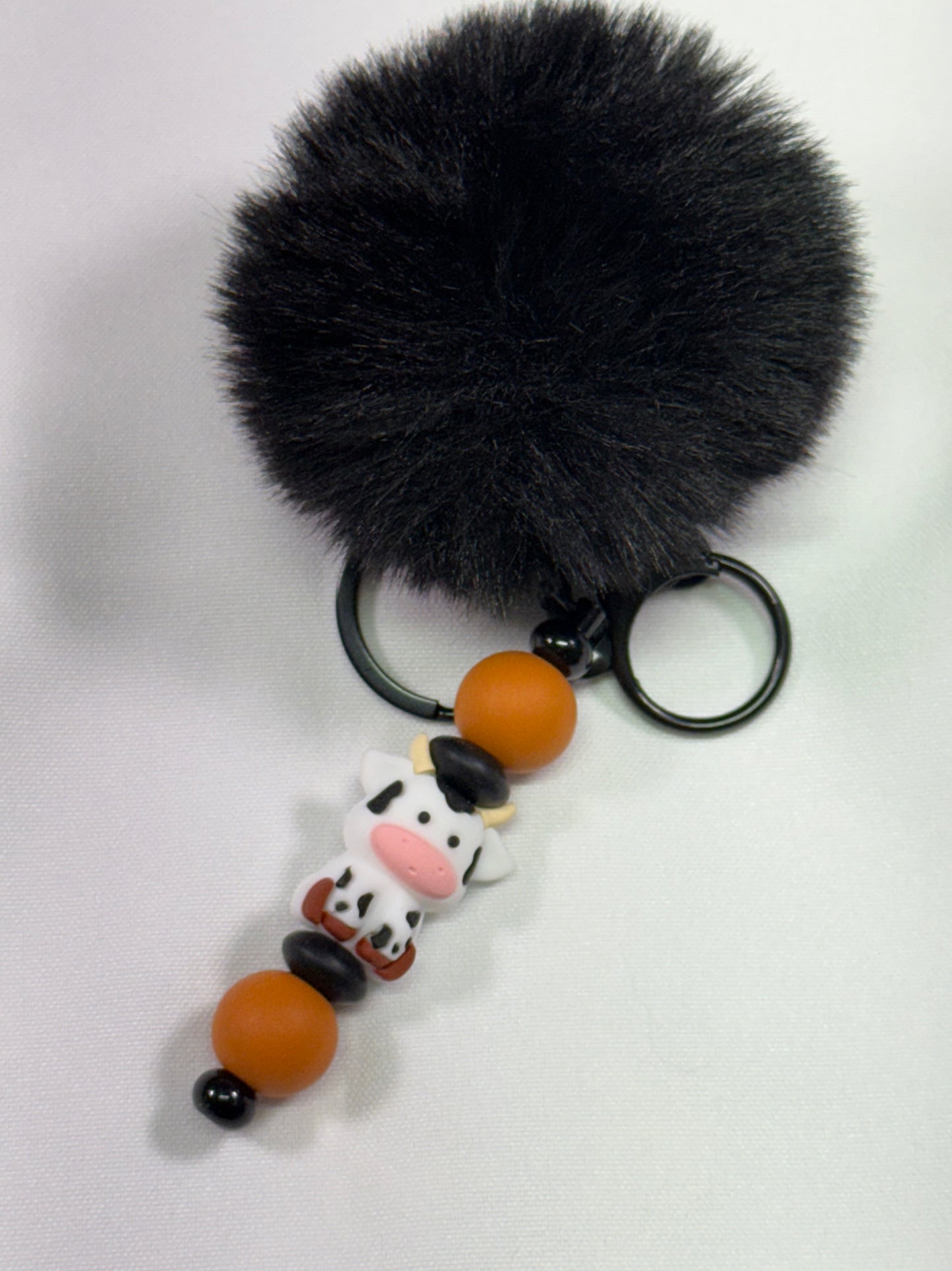 Cow keychain