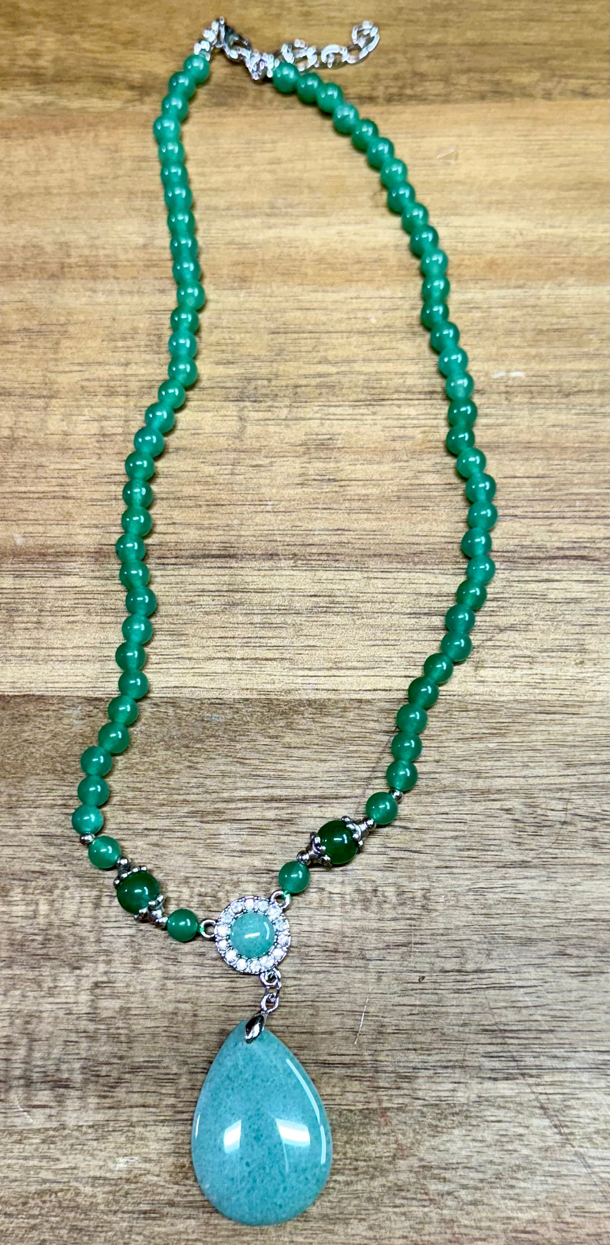 Green Aventurine Crystal Necklace