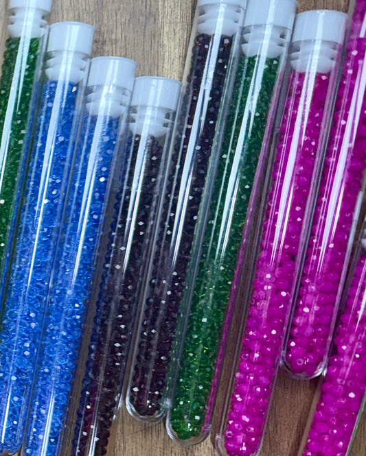 Crystal Rondelles in tube(4mm)