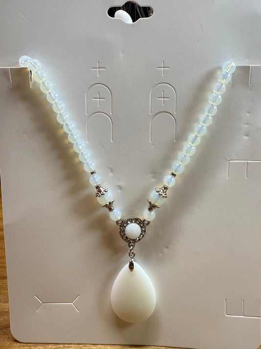 Opalite Crystal Necklace (18-20 inches)